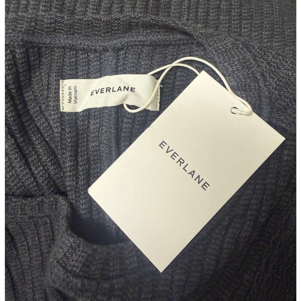 Everlane Womens Midi Shift Sweater Dress Size Medium M Gray Sleeveless NWT New - Picture 5 of 9